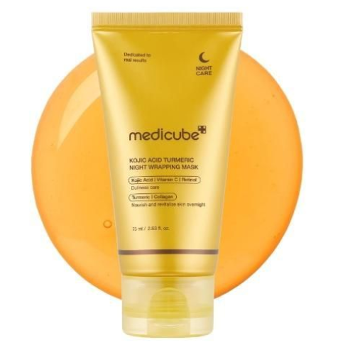 ميديكوب ماسك ليلي كوجيك أسيد + كركم لتفتيح وتجديد البشرة75مل