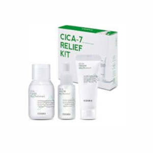 كوزركس طقم سيكا 7 ريليف كيت لتهدئة البشرة الحساسة وترميم حاجز الجلد 3 قطع | COSRX Cica 7 Relief Kit