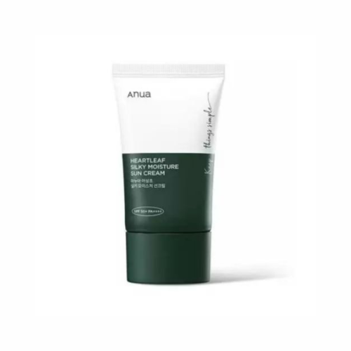 أنوا هارتليف سيلكي مويستشر صن كريم SPF50+ PA++++ 50 مل | ANUA Heartleaf Silky Moisture Sun Cream SPF50+ PA++++ 50ml