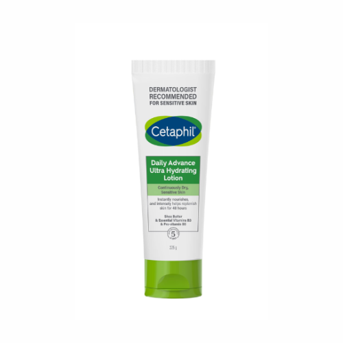 سيتافيل لوشن الترطيب المكثف اليومي لترطيب عميق وحماية البشرة الجافة 225 جم | Cetaphil Daily Advance Ultra Hydrating Lotion 225g