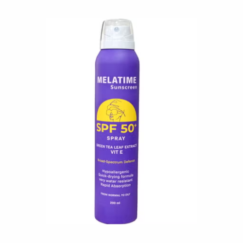 ميلا تايم بخاخ واقي شمس SPF 50+ – 150 مل | MELATIME Sunscreen Spray SPF 50+ 150ml
